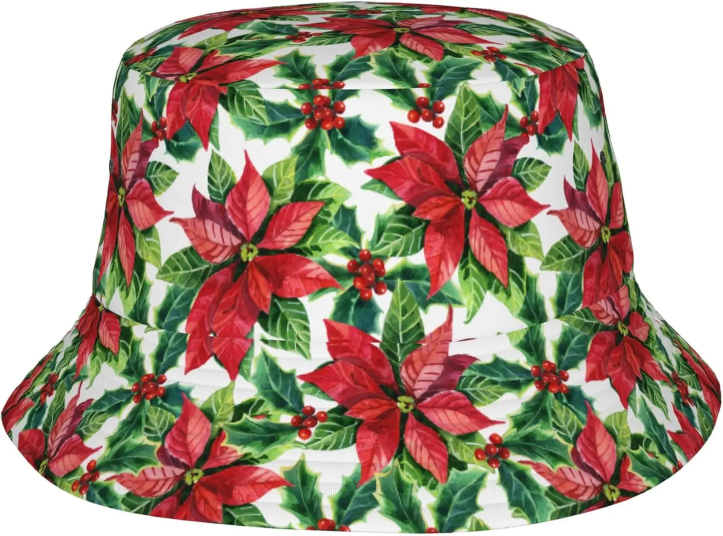 Christmas Botanical 6 Bucket Hats For Women Men