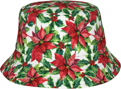Christmas Botanical 6 Bucket Hats For Women Men