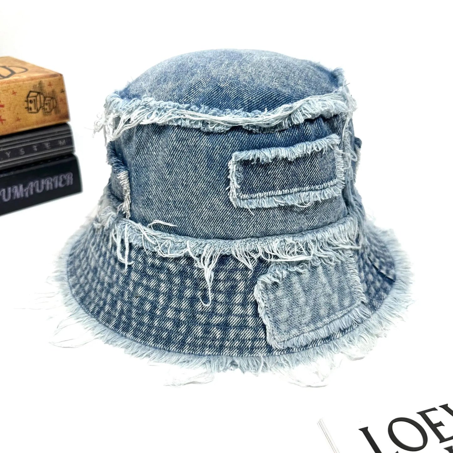 New Autumn Washed Denim Bucket Hat