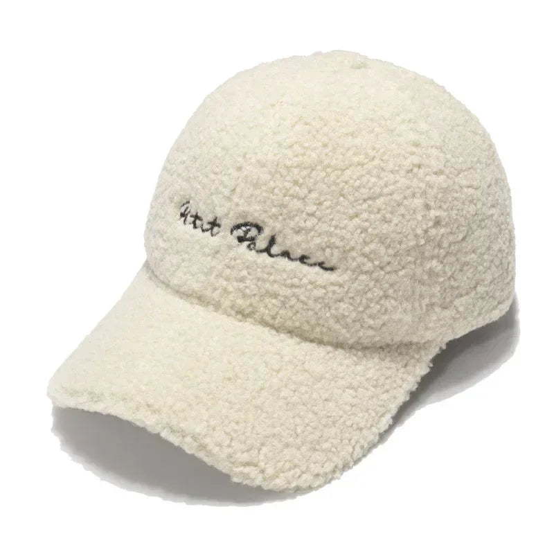 Warm Sun Hat Plush Baseball Cap Winter