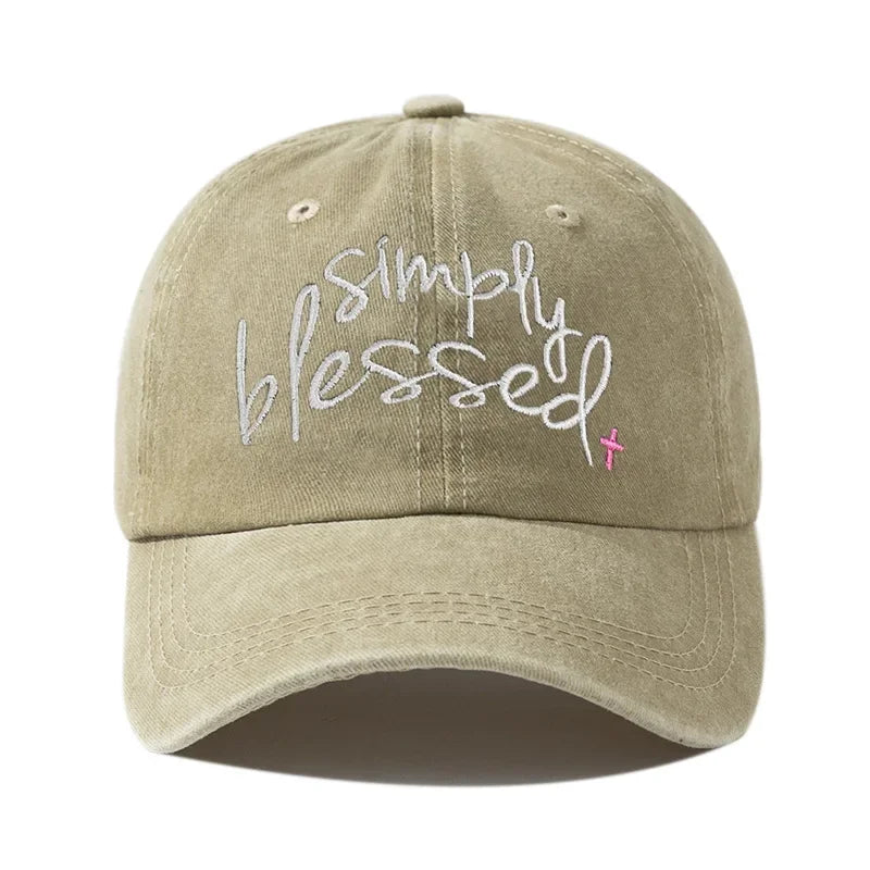 Simply Blessed Wide brimmed Sunshade Baseball Hat