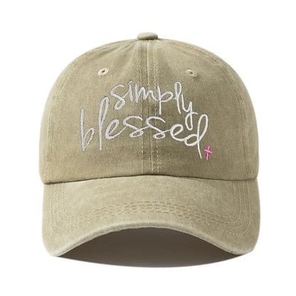 Simply Blessed Wide brimmed Sunshade Baseball Hat