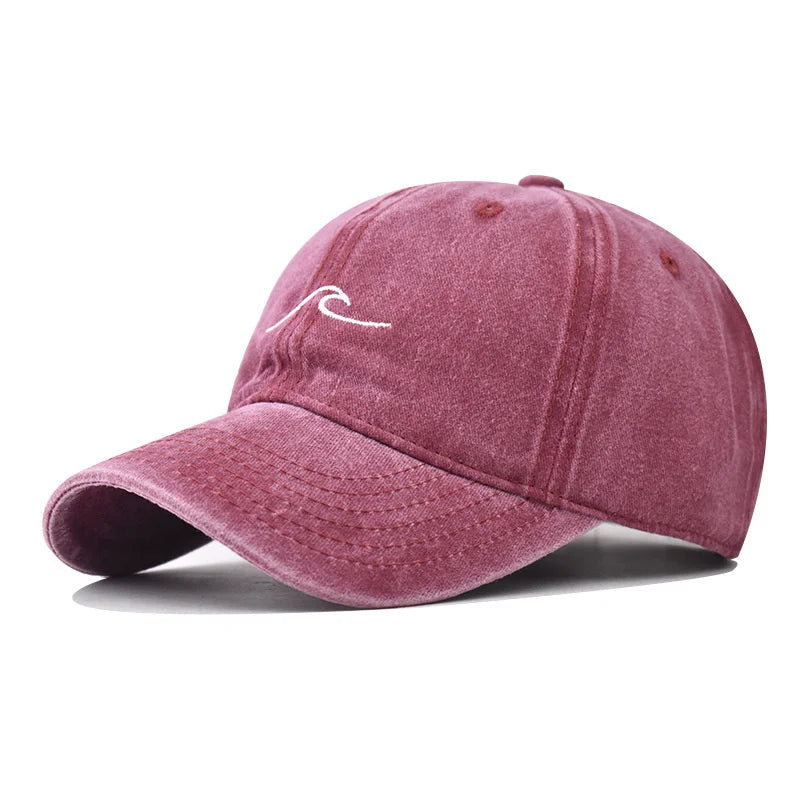 New Wave Embroidered Baseball Cap