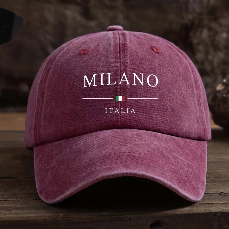Italian Flag Washed Baseball Cap