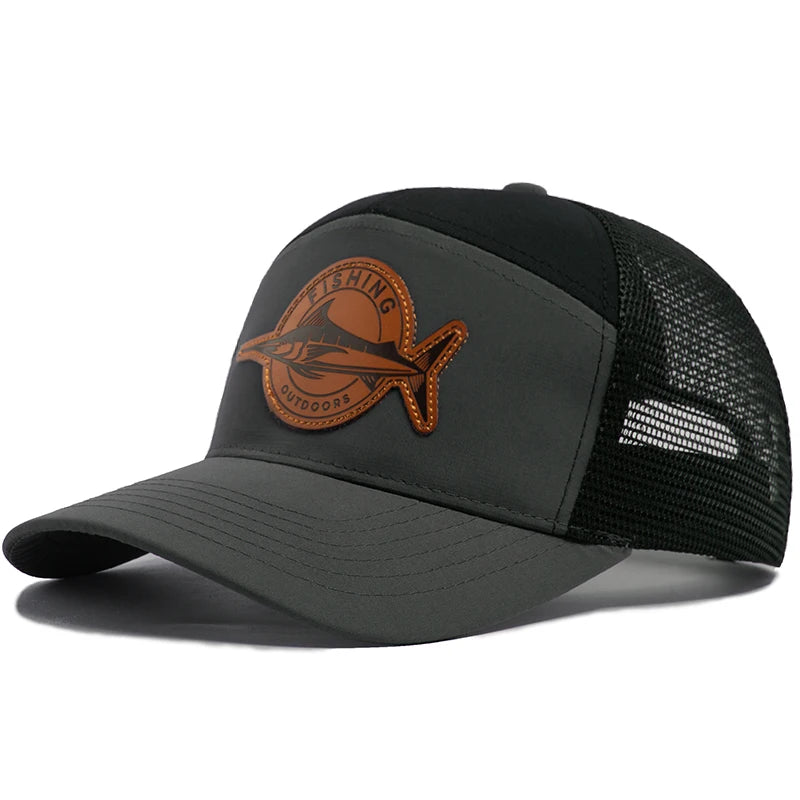 Shark Leather Label Men's Baseball Cap