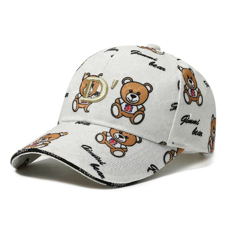 Fashion Cartoon Bear Baseball Cap Casual Sun Hat