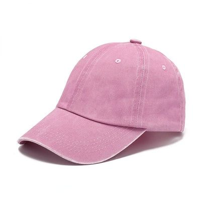 Solid Washed Denim Baseball Cap Vintage Unisex Cotton Sport Hat Women Men