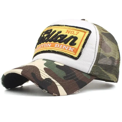 Streetwear Letter Embroidery Mesh Dad Baseball