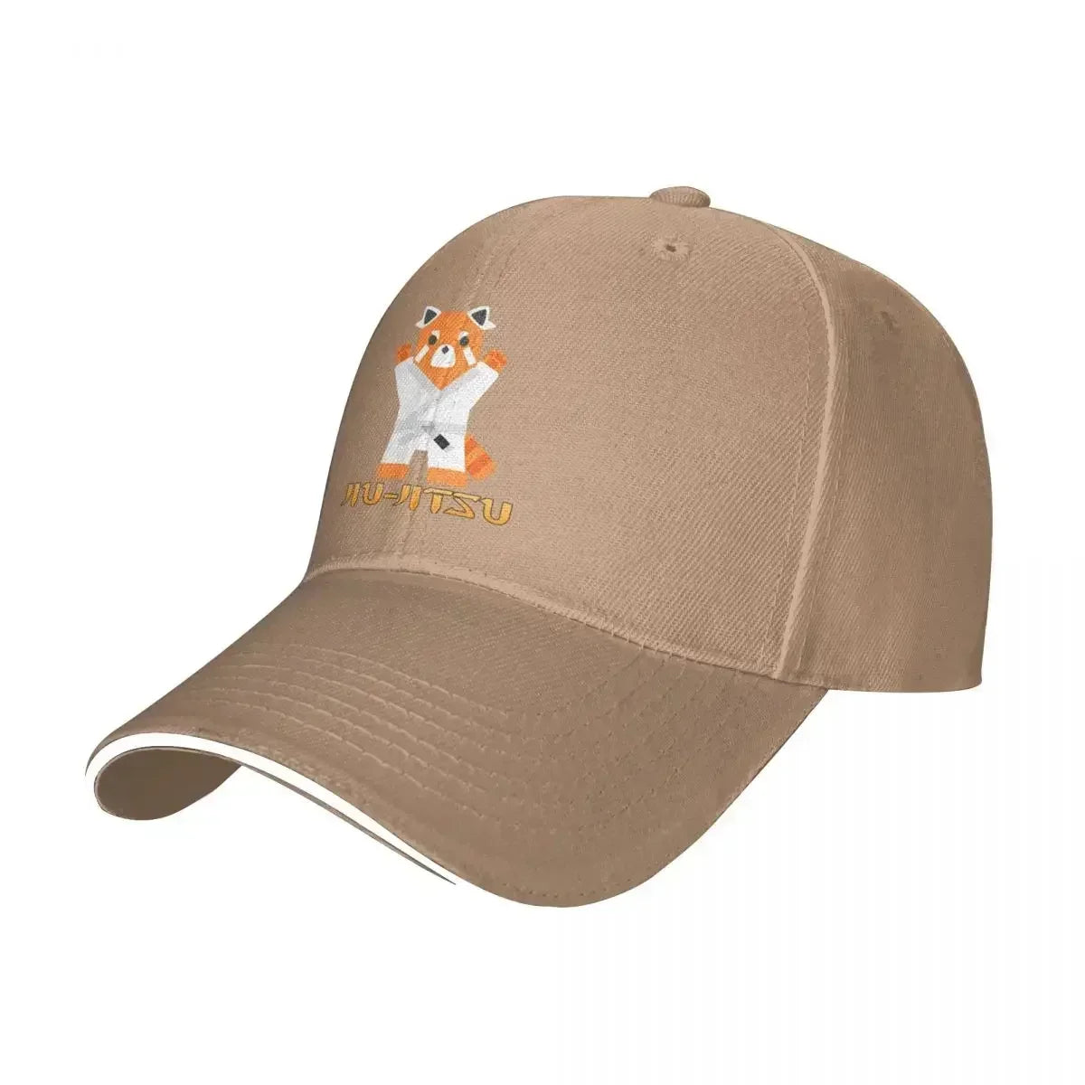 Jiu Jitsu Red Cat White Belt Baseball Cap