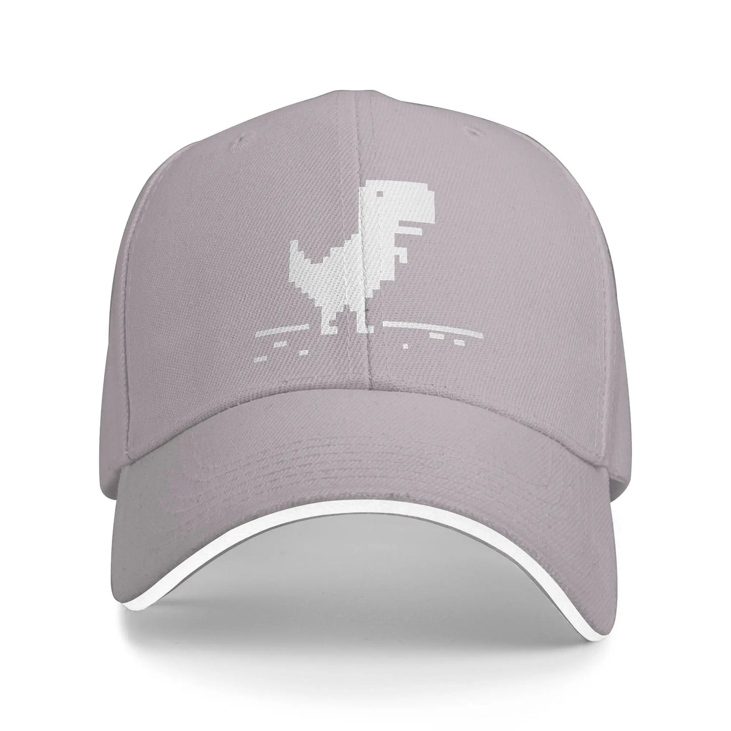 T Rex Geek Dinosaur Pixel Art Without Internet Baseball Cap