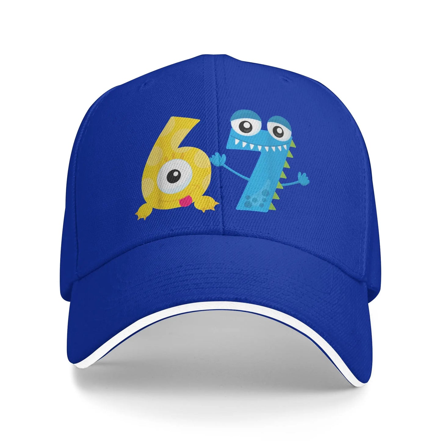 Meme 67 Six Seven 6 7 Steal a Brainrot Los 67 Baseball Caps