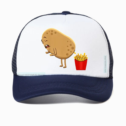 Funny French Fries Design Potato Lovers Baseball Cap