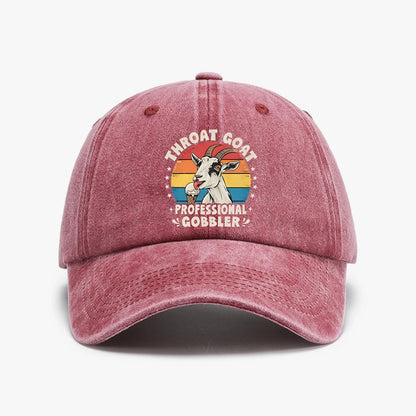 Throat Goat Retro Inappropriate Adult Funny Gag Memes Baseball Cap