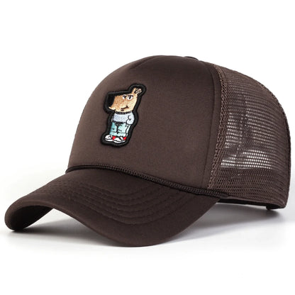 Unisex Cute Kangaroo Embroidery Baseball Net Caps Spring And Summer