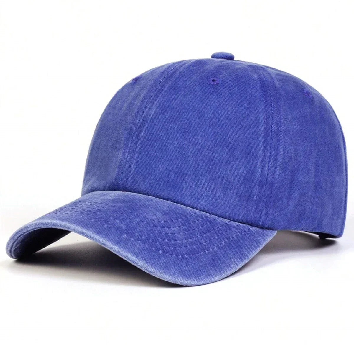 Unisex Light Washed Solid Color Baseball Caps