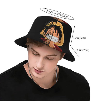 LUFFY One Piece Merch Bucket Hat The King of Kirates Irish