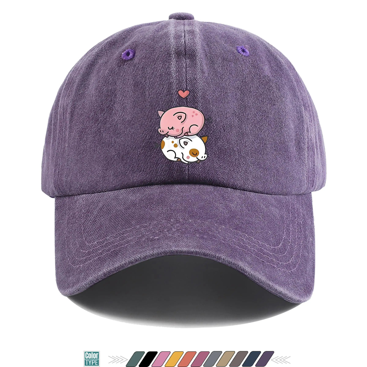 Cute Pig Print Baseball Cap