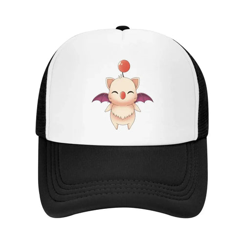 Custom Final Fantasy Moogle Trucker Hat Baseball Cap