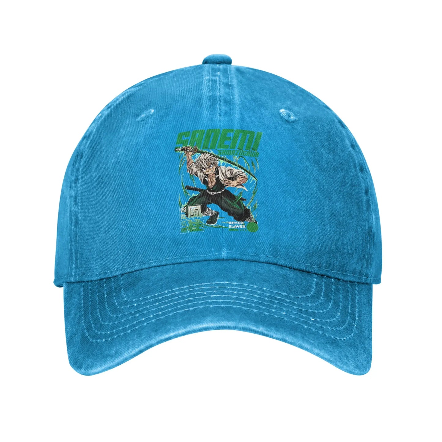 Pure Color Dad Hats Sanemi Shinazugawa Baseball Caps Demon Slayer