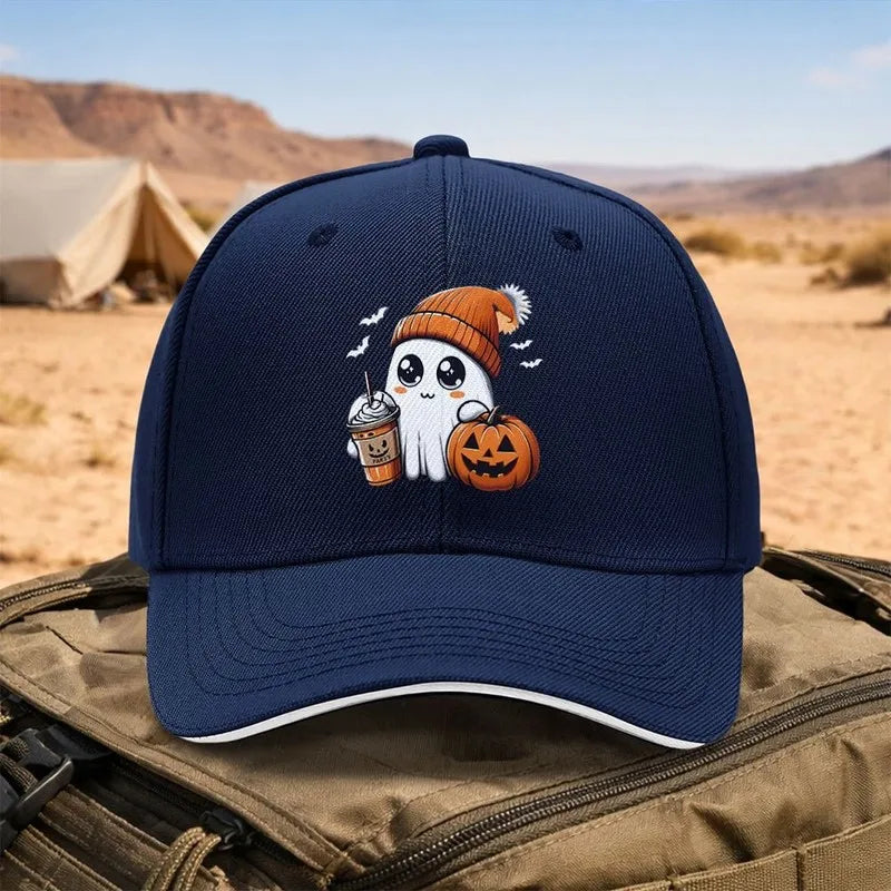 Pumpkin Spice Print Adjustable Baseball Cap