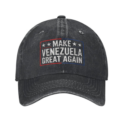 Washed Baseball Cap Make Venezuela Great Again Summer Trucker Hat For Female Male