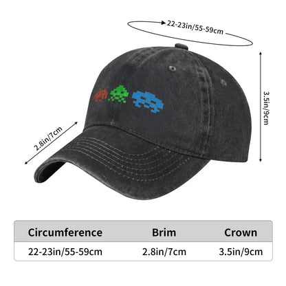 Space Invaders Men Women Baseball Cap