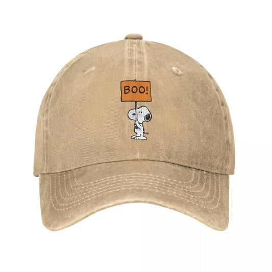 Vintage Peanuts Halloween Snoopy Boo Baseball Caps