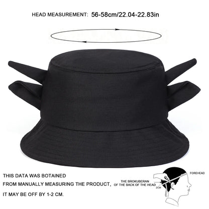 Unisex Personality Cute Cow Print Bucket Hats