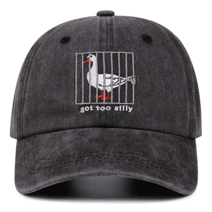 Baseball Cap Silly Goose Retro Visor Cap