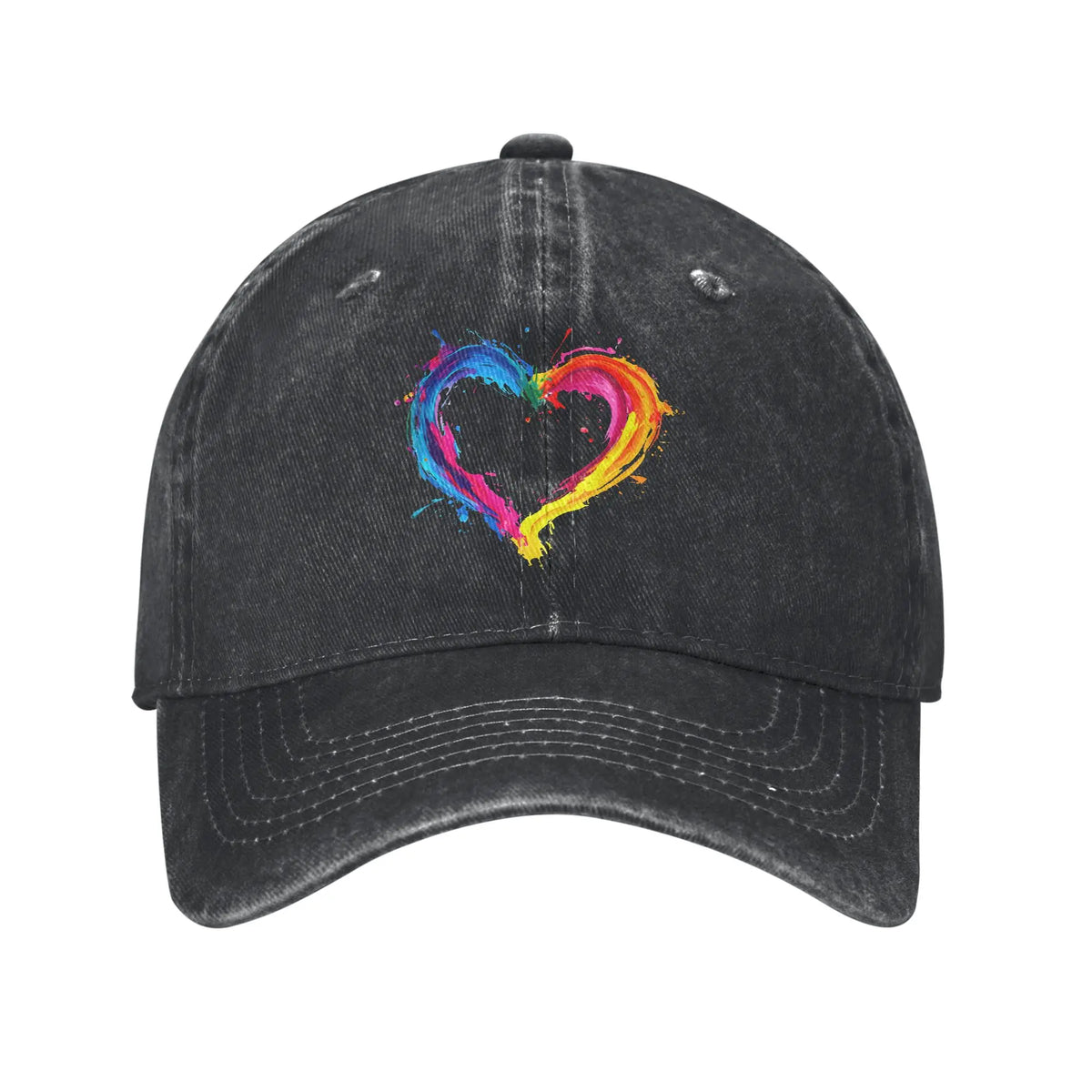 Purride Cat Pride Ally LGBT Rainbow Baseball Caps