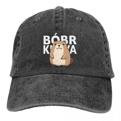 Classic Cute Poland Beaver Bober Meme Baseball Cap For Men Women Cotton Polish Bobr Kurwa Trucker Hat