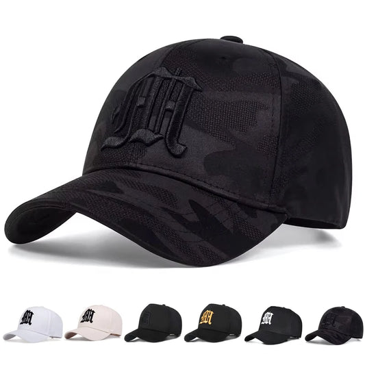 Fashion Gothic Letter M Embroidery Baseball Caps
