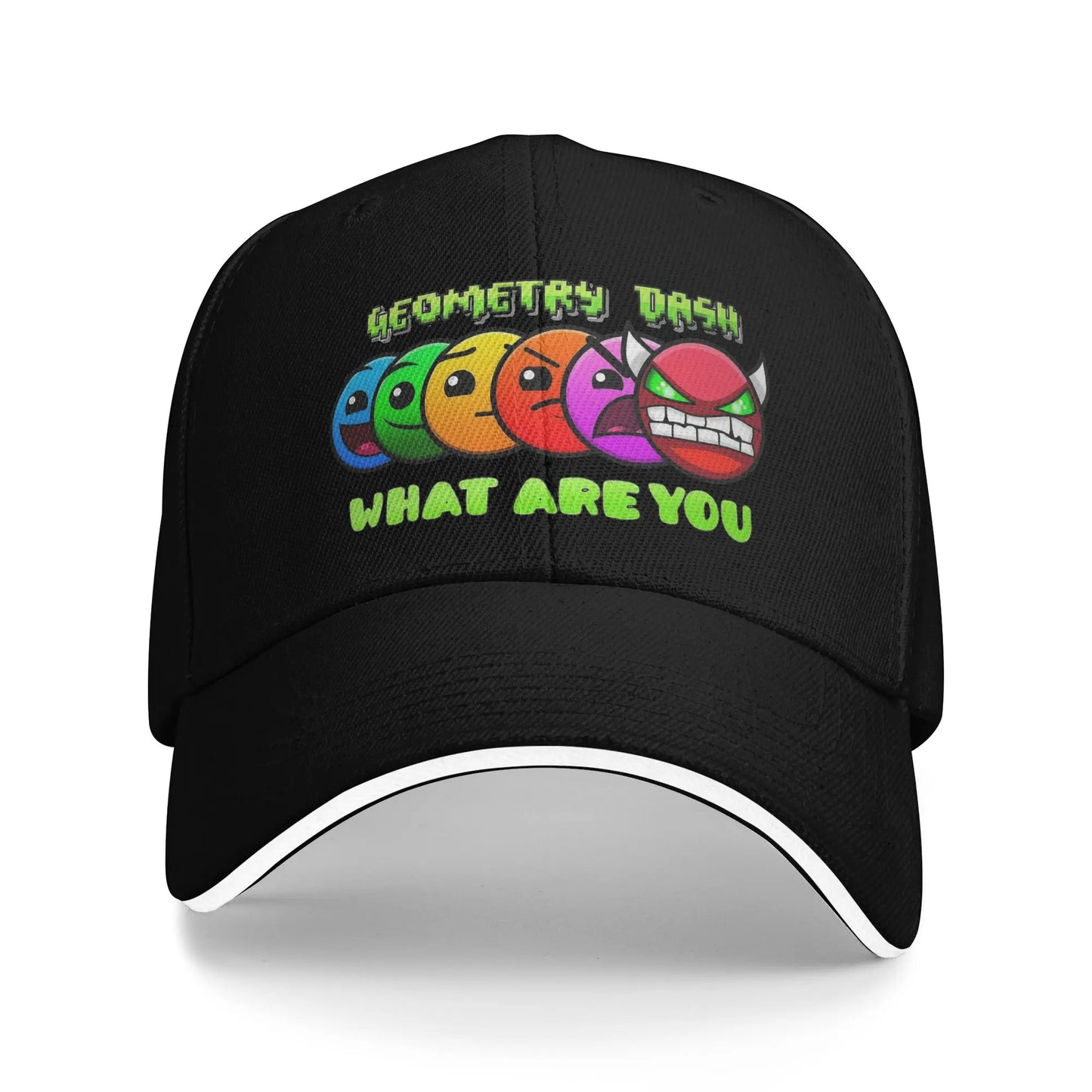 Geometry Gaming Cube Dash Baseball Caps