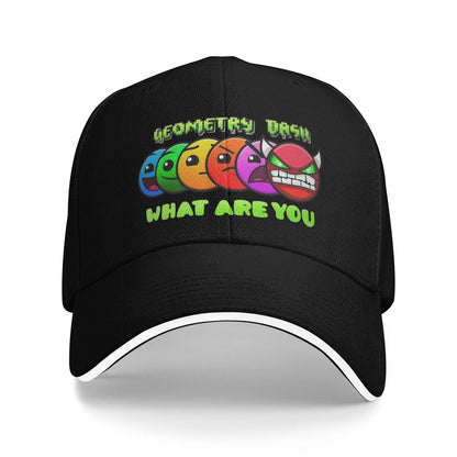 Geometry Cube Dash Gaming Baseball Caps