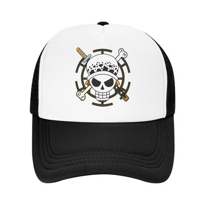 Trafalgar D Law One-Pieces Flag Mesh Baseball Cap