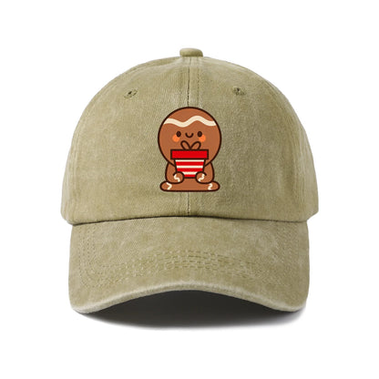 Smiling Gingerbread Man Baseball Cap