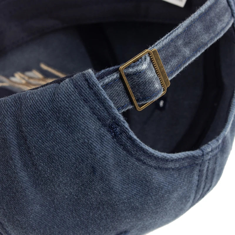 Baseball Cap Embroidered Cotton Soft Top Men's Caps Casual Retro Travel Visor Hats