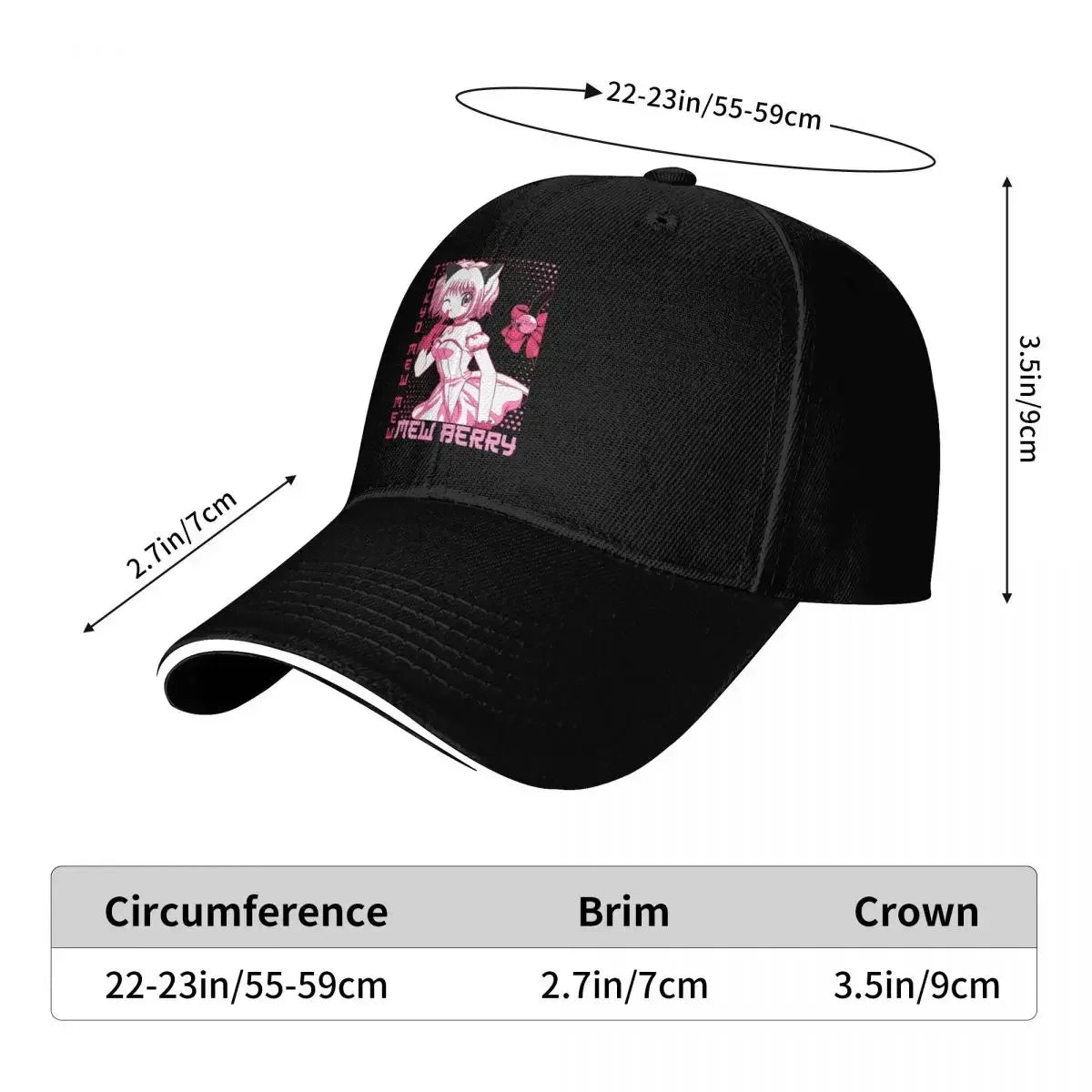 New Tokyo Mew Mew - Mew Berry PE0026 Durable Baseball Cap