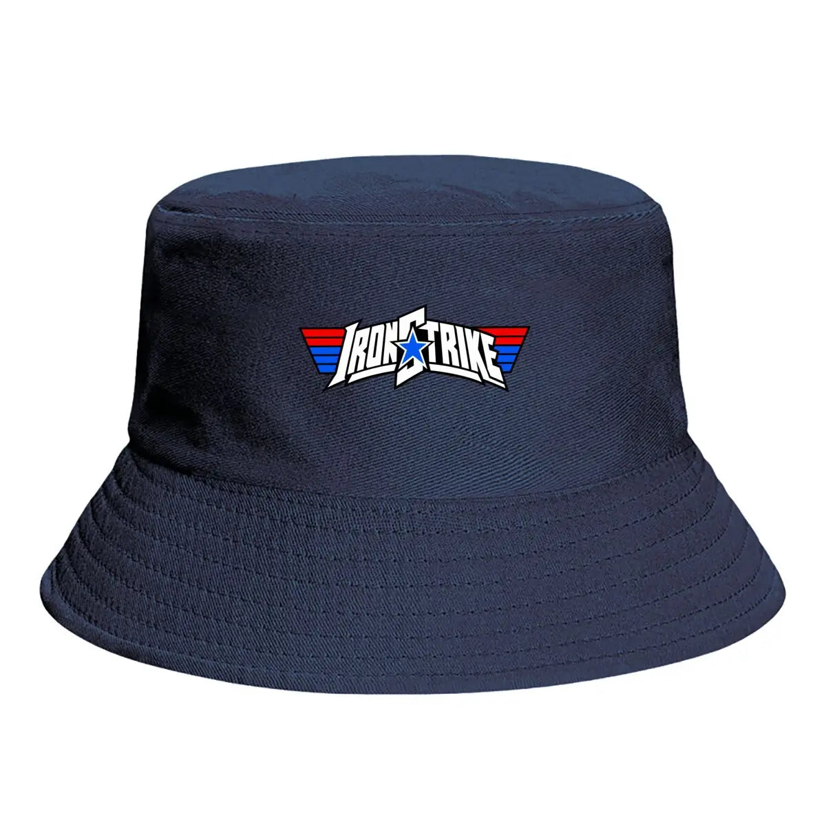 Patriotic Hero Block Letter Emblem Fisherman Hat Winter Cap Bucket Hat