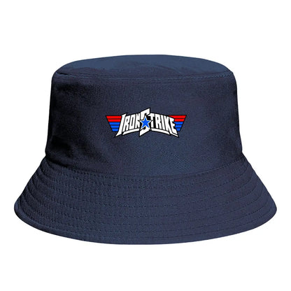 Patriotic Hero Block Letter Emblem Fisherman Hat Winter Cap Bucket Hat