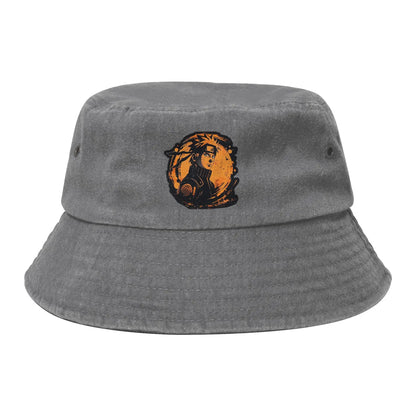 Teen Washed Denim Bucket Hat Anime Naruto