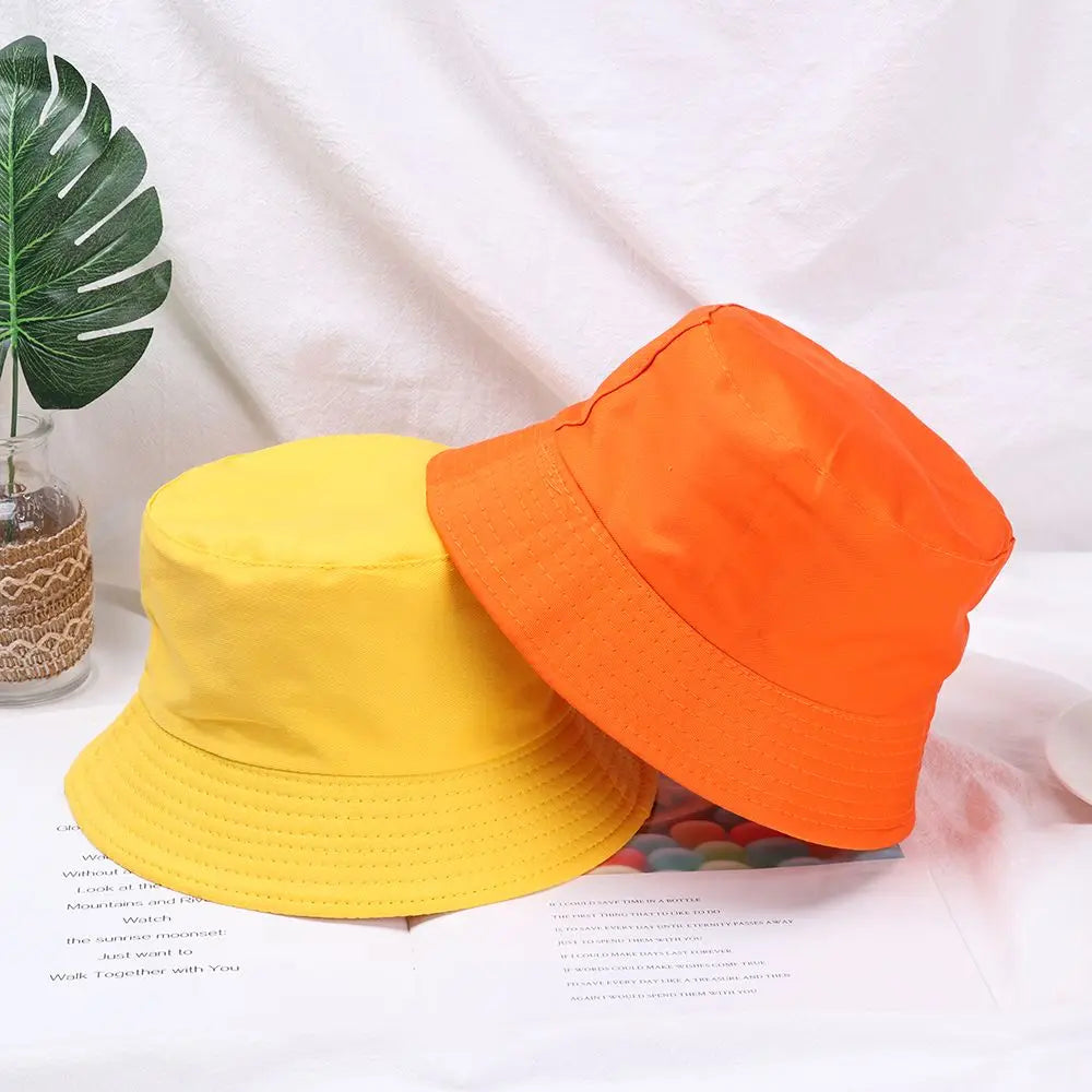 Cotton Summer Foldable Bucket Hat Unisex Women