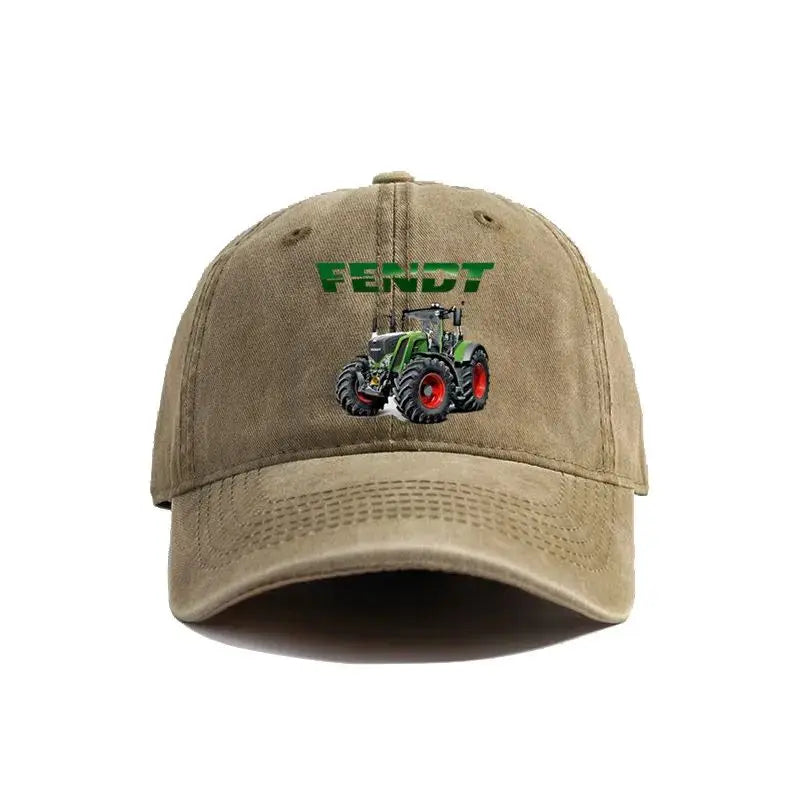 Fendt Agricultural Farming Tractors Distressed Baseball Cap