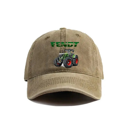 Fendt Agricultural Farming Tractors Distressed Baseball Cap