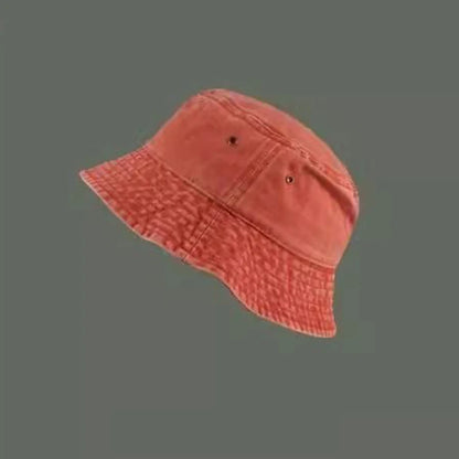 Bucket Hat Retro Washed Denim Fisherman Hat Fashionable And Versatile Sun Hat