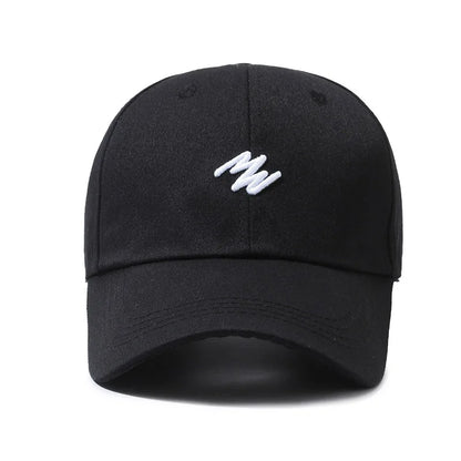 3D Embroidered "MN" Simple Korean Design Baseball Cap For Men Women