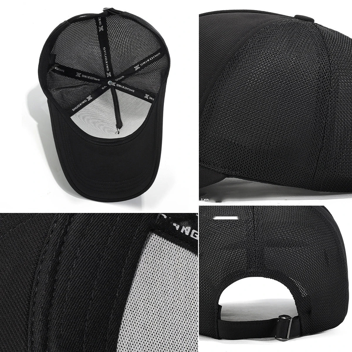 Solid Color Large Brim Flat Panel Hat Deepened Baseball Cap