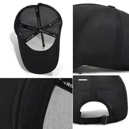 Solid Color Large Brim Flat Panel Hat Deepened Baseball Cap