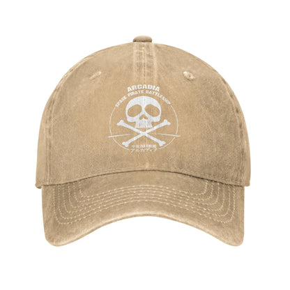Vintage Arcadia Space Pirate Captain Harlock Albator Baseball Caps