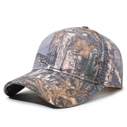 Baseball Cap with Leaf Jungle Camouflage Pattern